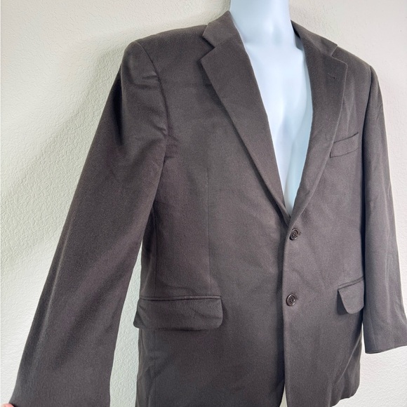 Festari Uomo Bocelli Men’s 100% Cashmere Blazer Sport Coat 42R Brown Canada Made - Picture 2 of 10